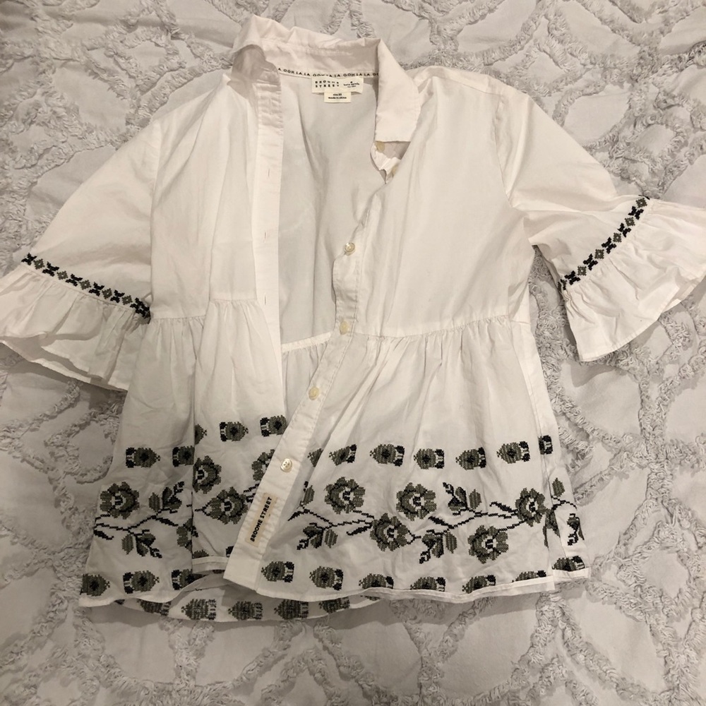 Embroidered Broome Street Blouse by Kate spade